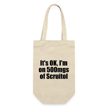 All right, I'll take 500 mg of Scruitol. Fuck it - Gift Bag for Bottles - nature - Front