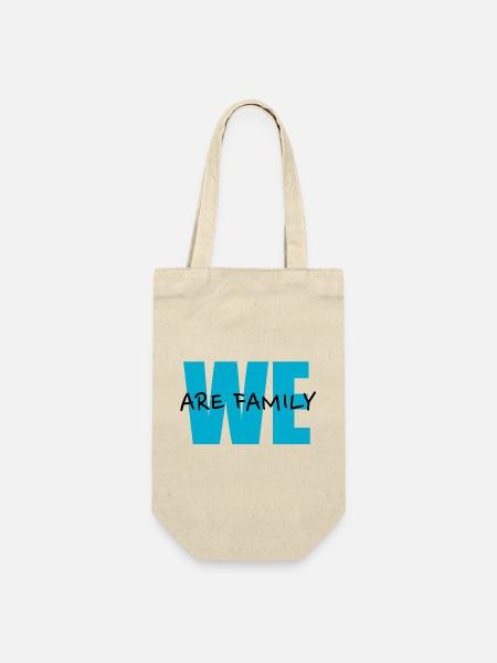 We Are Family - Geschenkbeutel für Flaschen - Natur