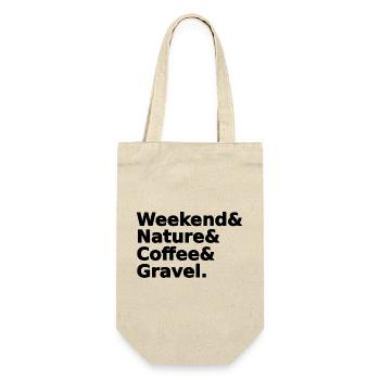 Weekend Nature Coffee Gravel - Geschenkbeutel für Flaschen - Natur - Vorne