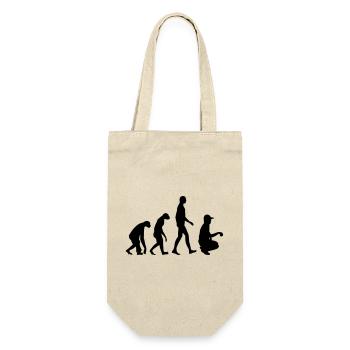 Petanque / Boules / Sport / Spiel - Geschenkbeutel für Flaschen - Natur - Vorne