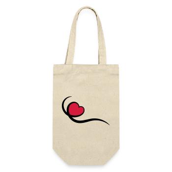 Coeur - Sac à bouteille - nature - Devant
