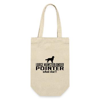 LARGE MUNSTERLANDER POINTER what else Wilsigns - Geschenkbeutel für Flaschen - Natur - Vorne