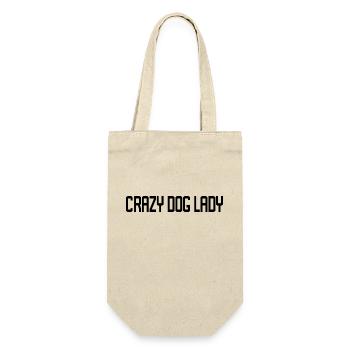 Citation de Crazy Dog Lady - Sac à bouteille - nature - Devant