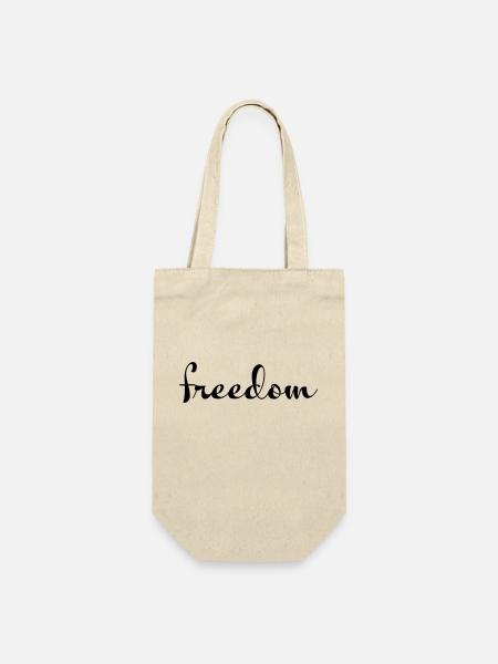 freedom - Geschenkbeutel für Flaschen - Natur