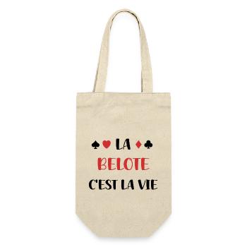 le belote c'est la vie - Sac à bouteille - nature - Devant