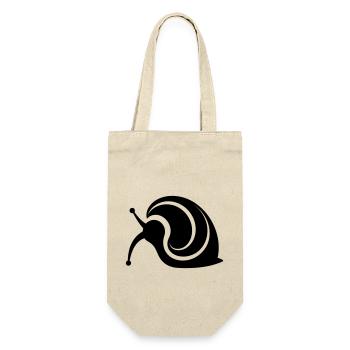 Schnecke - Geschenkbeutel für Flaschen - Natur - Vorne