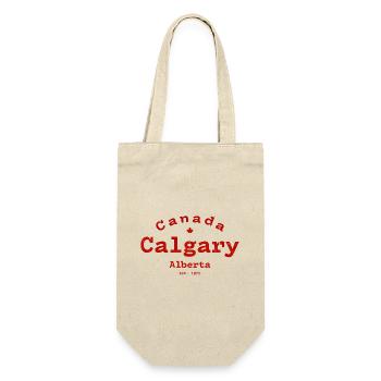 Vintage Calgary Canada - Gift Bag for Bottles - nature - Front