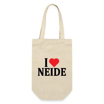 T-Shirt I love Neide T-Shirt Geschenkidee - Geschenkbeutel für Flaschen - Natur - Vorne