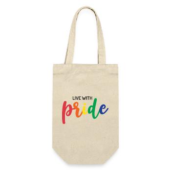 Live With Pride - Gift Bag for Bottles - nature - Front