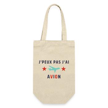 J peux pas j ai avion - Sac à bouteille - nature - Devant