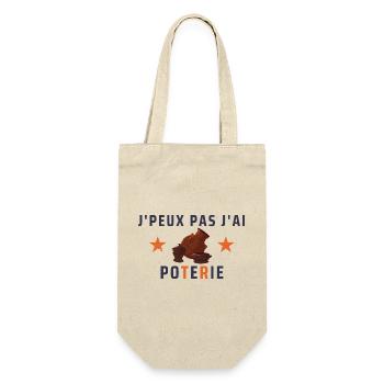 J'peux pas j'ai poterie - Sac à bouteille - nature - Devant