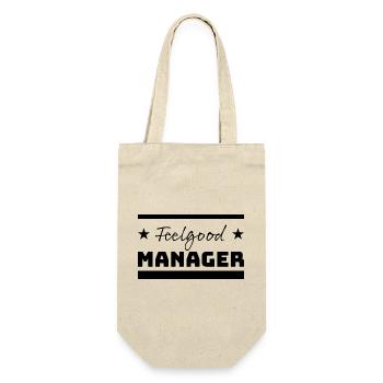 Tshirt Feelgood Manager Stars black - Gift Bag for Bottles - nature - Front
