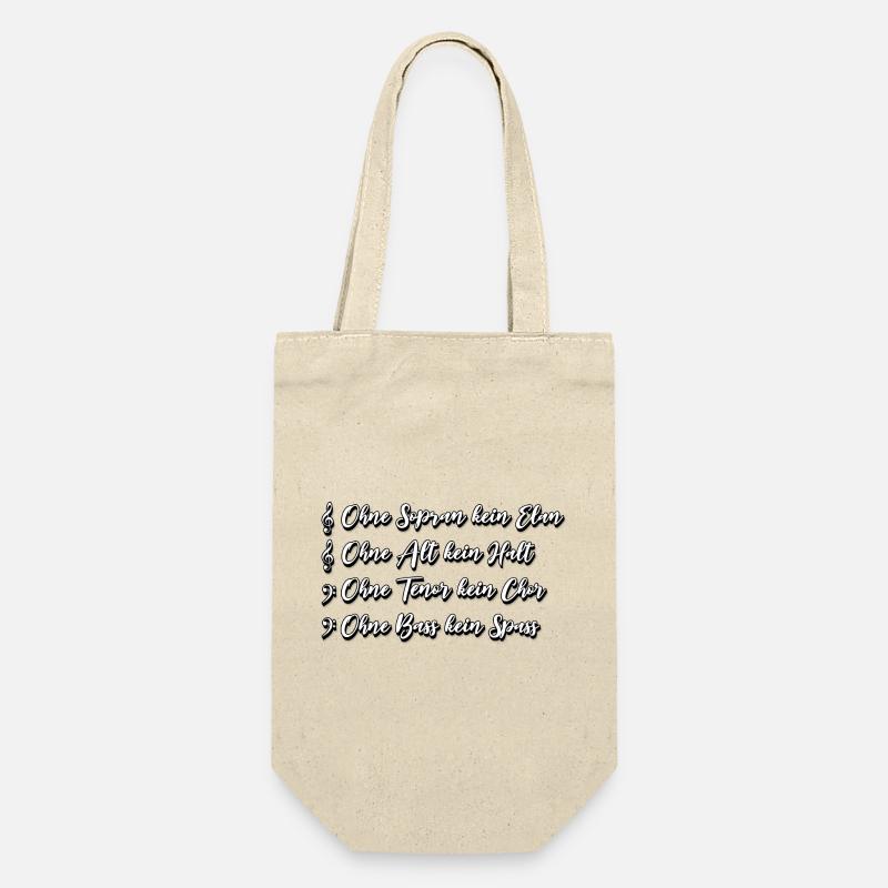 SATB Choir Saying - Gift Bag for Bottles - nature