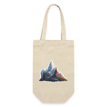 Berg / Alpen / Gipfel / Natur / Wald / Gestein - Geschenkbeutel für Flaschen - Natur - Vorne