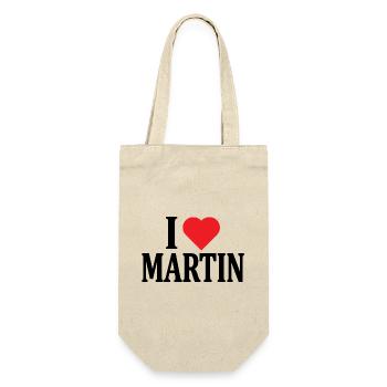 t-shirt j’aime Martin t-shirt idée cadeau - Sac à bouteille - nature - Devant