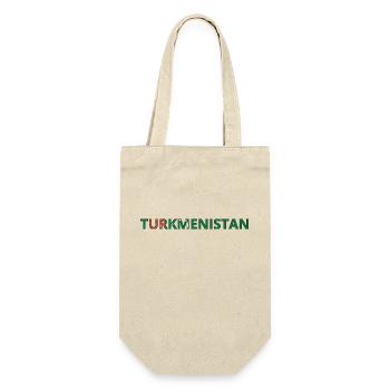 Flag of Turkmenistan - Gift Bag for Bottles - nature - Front