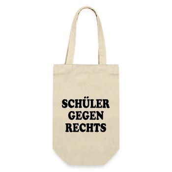 schüler gegen rechts - Geschenkbeutel für Flaschen - Natur - Vorne