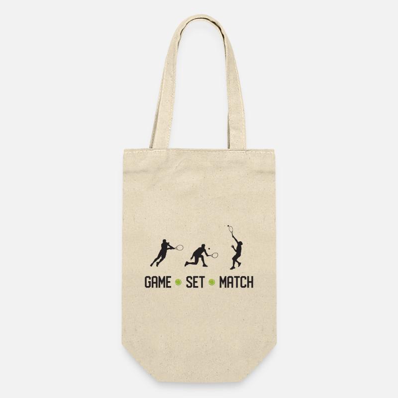 Tennis - Game Set Match - Gift Bag for Bottles - nature