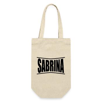 T-Shirt Sabrina T-Shirt Geschenkidee - Geschenkbeutel für Flaschen - Natur - Vorne