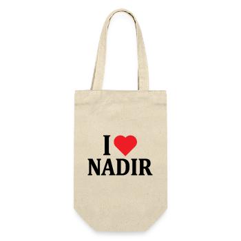 t-shirt j’aime Nadir t-shirt idée cadeau - Sac à bouteille - nature - Devant