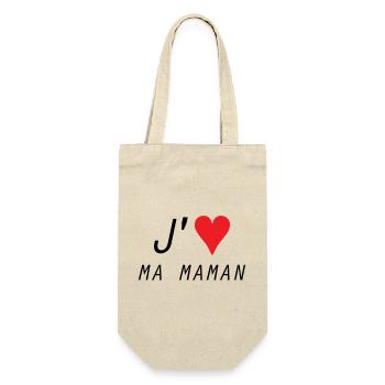 J'aime ma maman - Fête des Mères - Sac à bouteille - nature - Devant