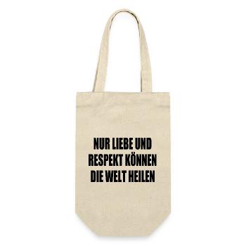Seuls l’amour et le respect peuvent guérir le monde - Sac à bouteille - nature - Devant