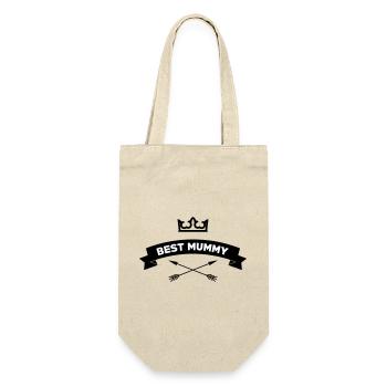 Best Mom - Mother's Day - Gift Bag for Bottles - nature - Front