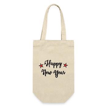 HAPPY NEW YEAR. NEW YEAR'S EVE. NEW YEAR - Gift Bag for Bottles - nature - Front