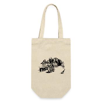 Moto Free Mountains Dolomites Symbole Logo - Sac à bouteille - nature - Devant