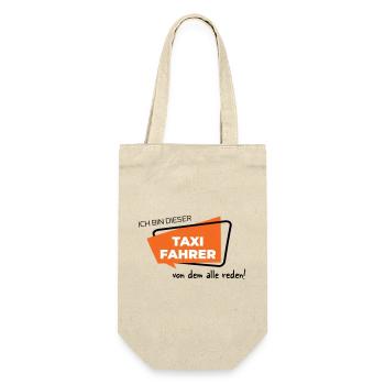 Ich bin dieser Taxifahrer von dem alle reden - Geschenkbeutel für Flaschen - Natur - Vorne
