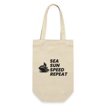 Jet Skiing Sea Adventure Speed Water Sports Fun - Gift Bag for Bottles - nature - Front