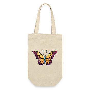 Papillon coloré - Sac à bouteille - nature - Devant