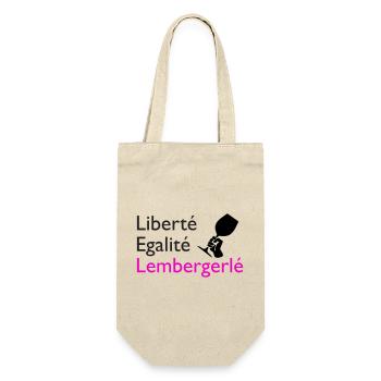 Liberté Egalité Lembergerlé - Geschenkbeutel für Flaschen - Natur - Vorne