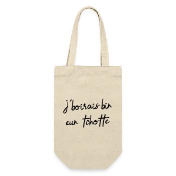 I would drink bin eun tchotte, humor chti du Nord - Gift Bag for Bottles - nature - Front
