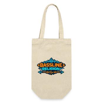 Bassline Religion Neon Logo - Gift Bag for Bottles - nature - Front
