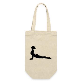 Silhouette de la posture de Cobra Yoga - Sac à bouteille - nature - Devant