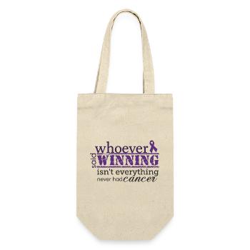 Winning Is Everything Cancer Awareness - Gift Bag for Bottles - nature - Front