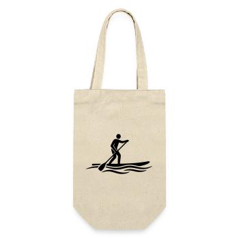 Stand Up Paddling SUP Board Wassersport See - Geschenkbeutel für Flaschen - Natur - Vorne