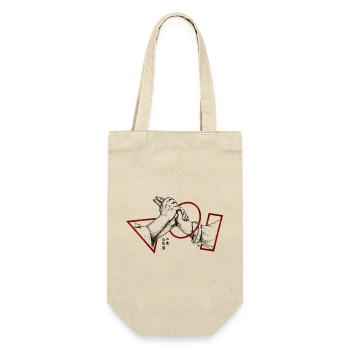 Aikido Technique Nikyo Wrist Lock Principle Budo - Gift Bag for Bottles - nature - Front