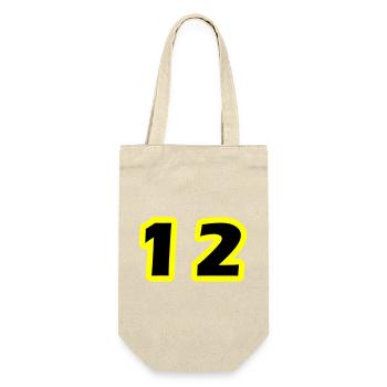 12 Symbole numérique - Sac à bouteille - nature - Devant