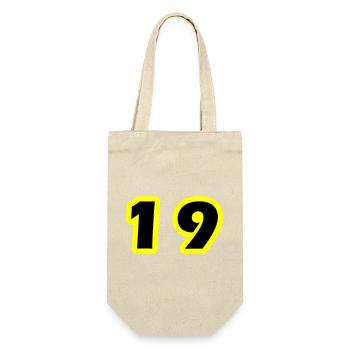 Symbole numérique 19 - Sac à bouteille - nature - Devant