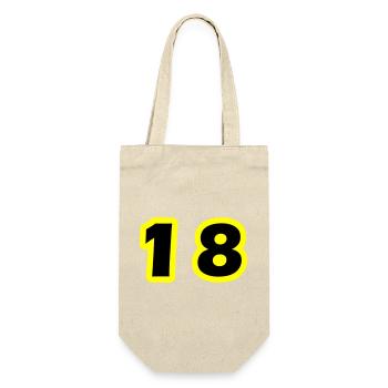 18 Number symbol - Gift Bag for Bottles - nature - Front