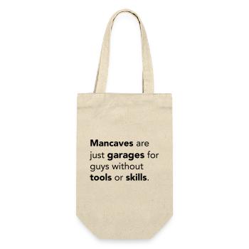 Mancaves - Geschenkbeutel für Flaschen - Natur - Vorne