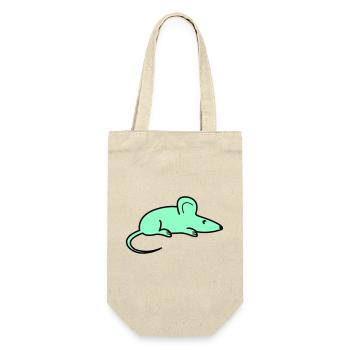 Silhouette de souris menthe - Sac à bouteille - nature - Devant