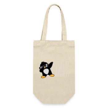Recovery Is Badass Pinguin Dabbing Dab Dance Pose - Geschenkbeutel für Flaschen - Natur - Vorne