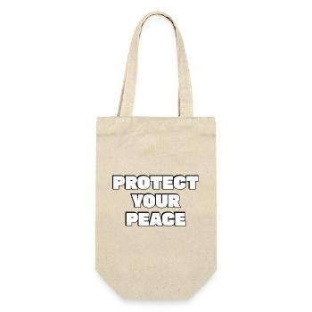 Protégez votre paix - Sac à bouteille - nature - Devant