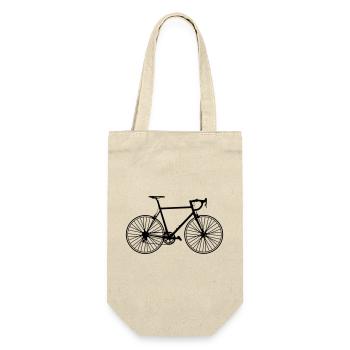 Classic road bike – pure bike love - Gift Bag for Bottles - nature - Front
