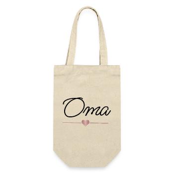 Grand-mère Cadeau de Cœur Meilleure Grand-mère - Sac à bouteille - nature - Devant