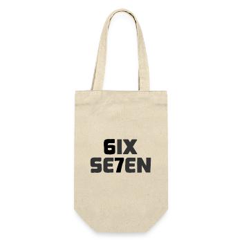 Six Seven - 67 - Meme - Basketball - 6-7 - Geschenkbeutel für Flaschen - Natur - Vorne