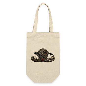 Steampunk Whale with Gems - Gift Bag for Bottles - nature - Front